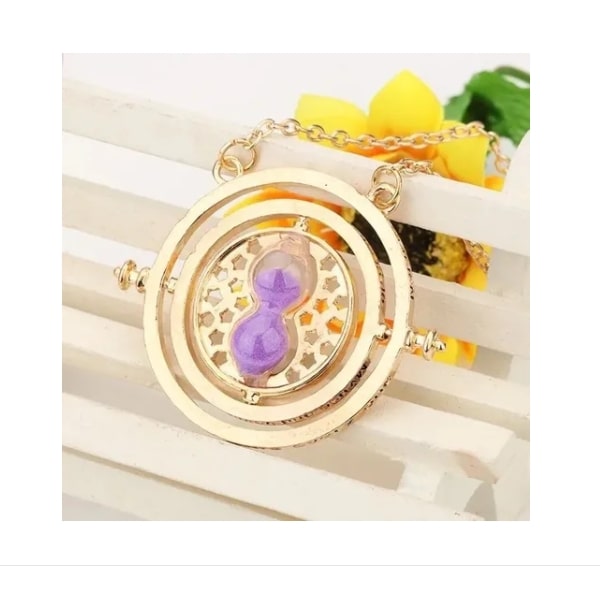 Collar Con Dije De Giratiempo Hermione Harry Potter Colores