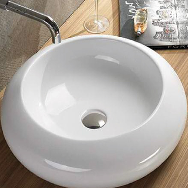 Lavabo Cerámico Redondo Bolonia, Ovalin baño