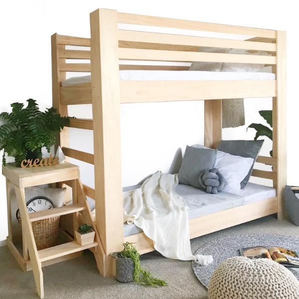 Litera de Madera Infantil Individual Wood Simple