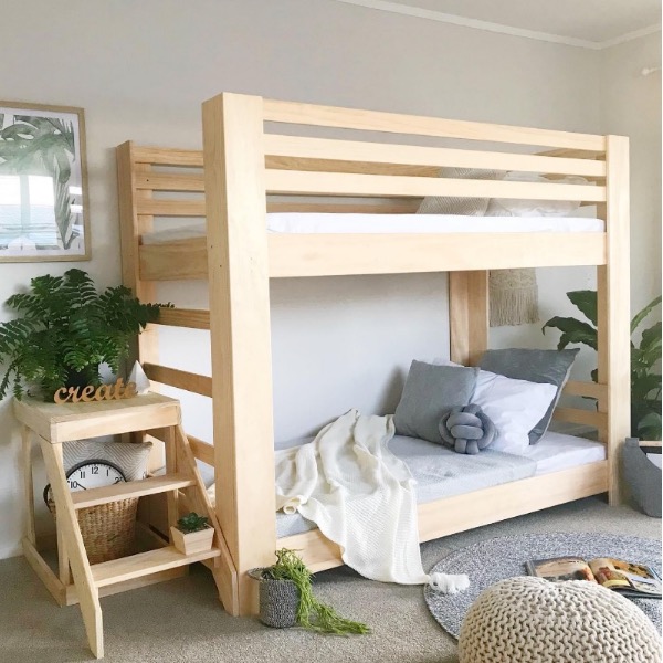 Litera de Madera Infantil Individual Wood Simple