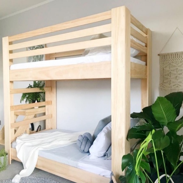 Litera de Madera Infantil Individual Wood Simple