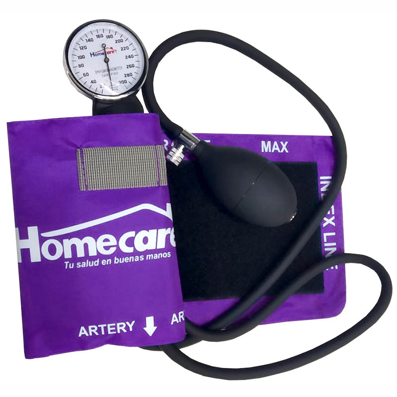 Baumanometro Aneroide Manual Estuche Portatil Morado