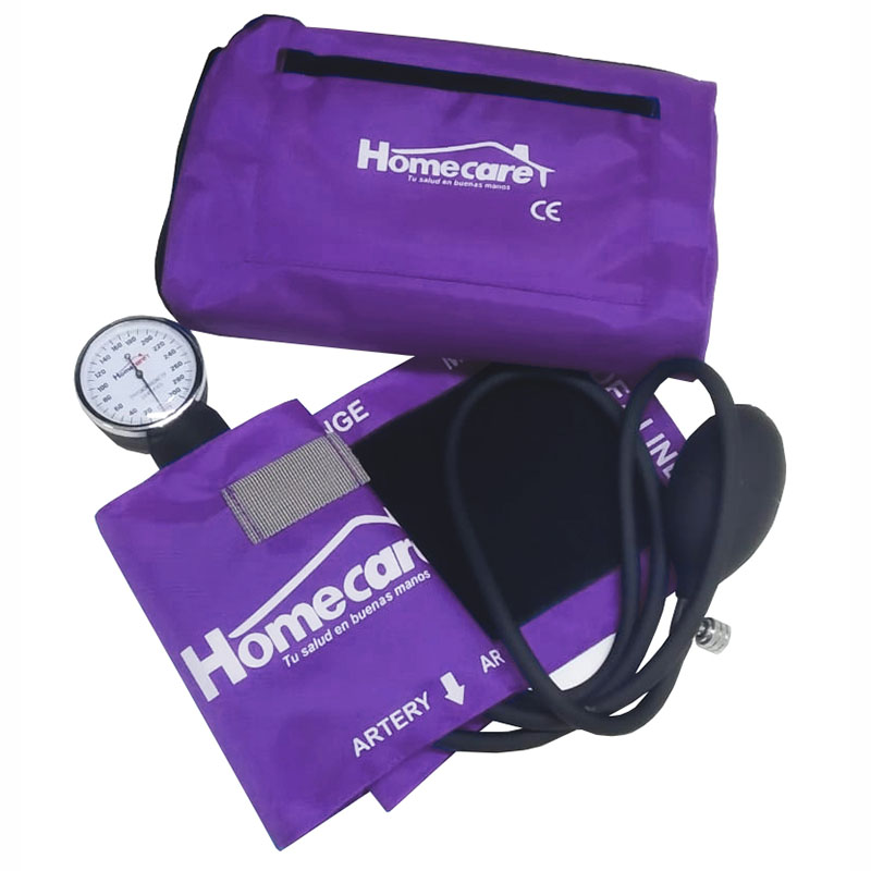 Baumanometro Aneroide Manual Estuche Portatil Morado