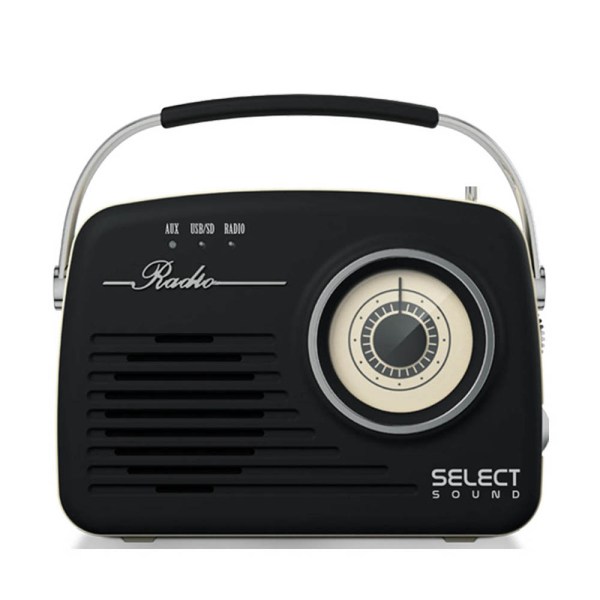 Radio Vintage Analogo Recargable Select Sound BT1010 con Bluetooth