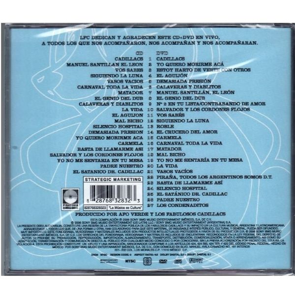 CD Los Fabulosos Cadillacs ~ Hola | Chau (c/DVD)