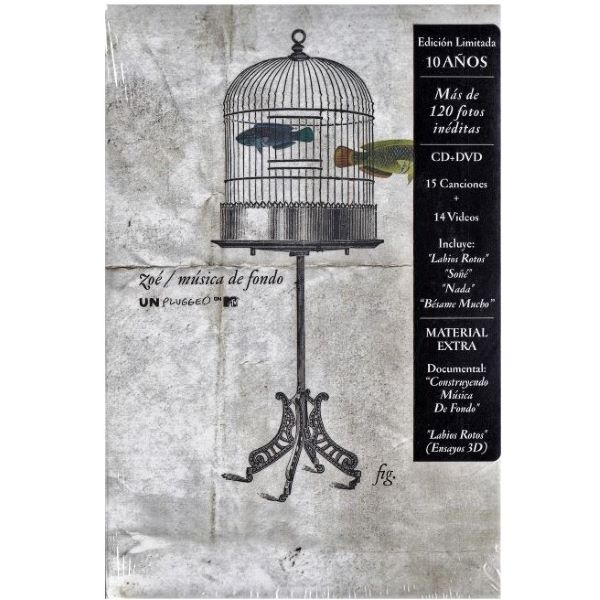 Zoe ~ Música de fondo: MTV Unplugged (CD+DVD+Libro) (Edición limitada)