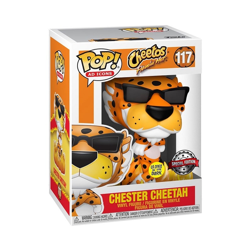 Funko Pop Chester Cheetah Flaming Hot Glow Edición Especial