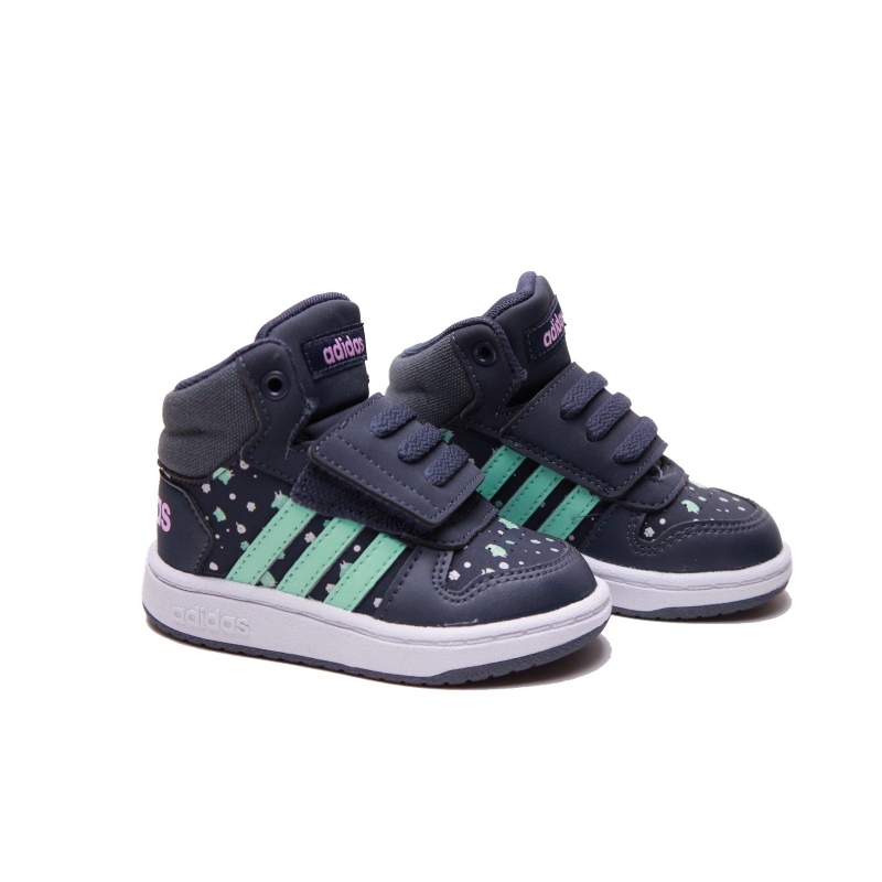 Tenis Adidas Infantil Hoops Mid 2.0 Azul