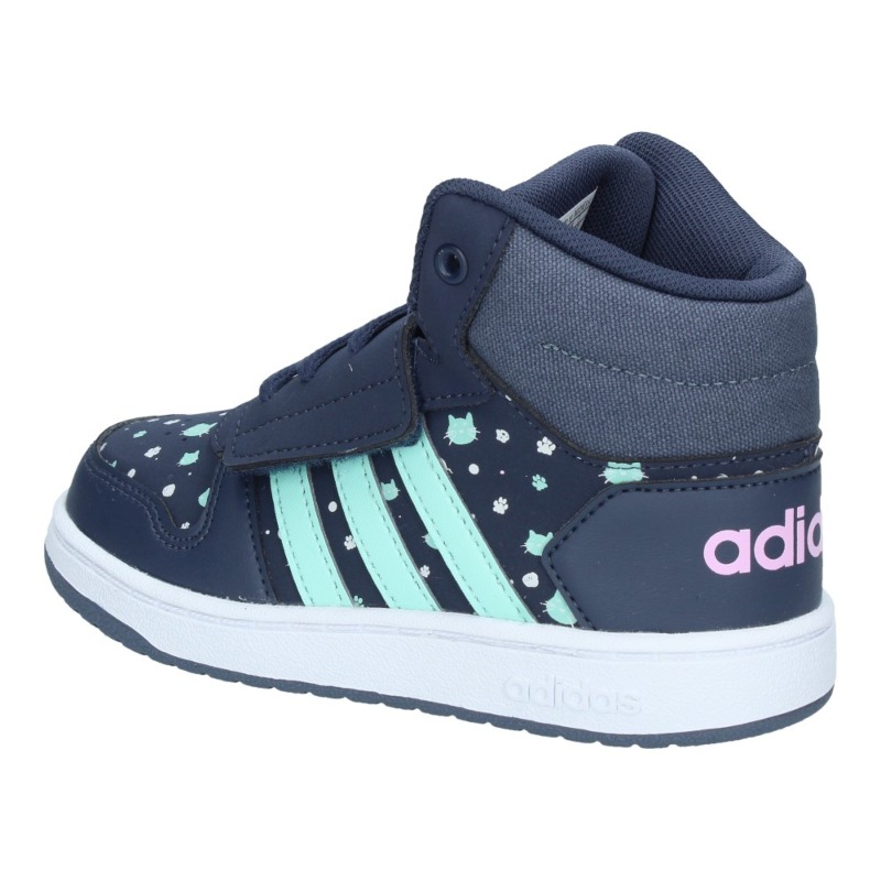 Tenis Adidas Infantil Hoops Mid 2.0 Azul