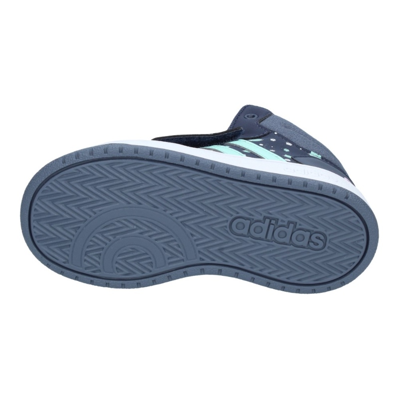 Tenis Adidas Infantil Hoops Mid 2.0 Azul