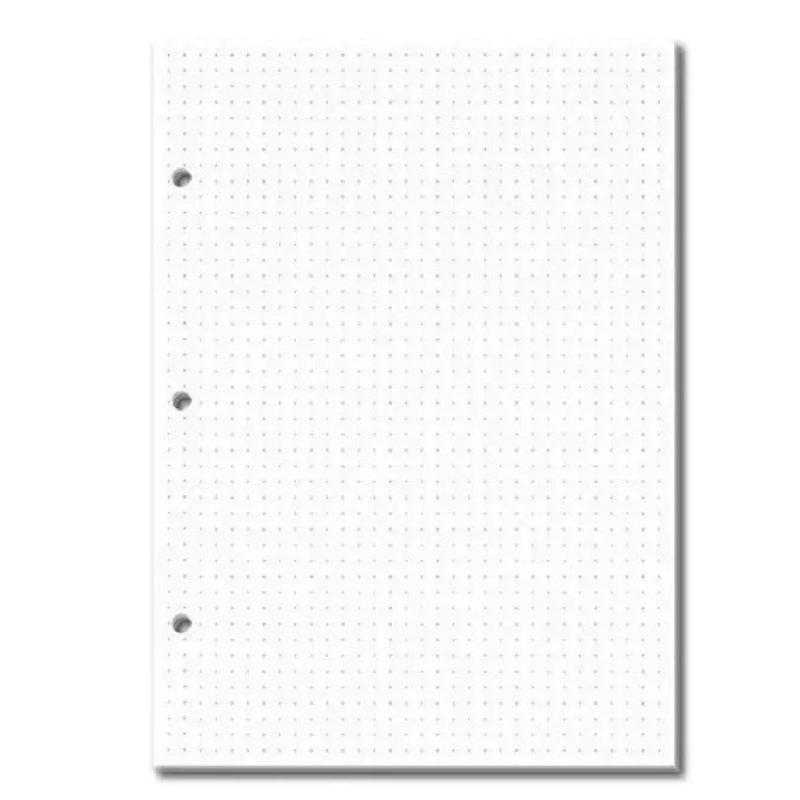 Hoja De Repuesto P/carpeta T/carta Con 100 Hojas Punteadas