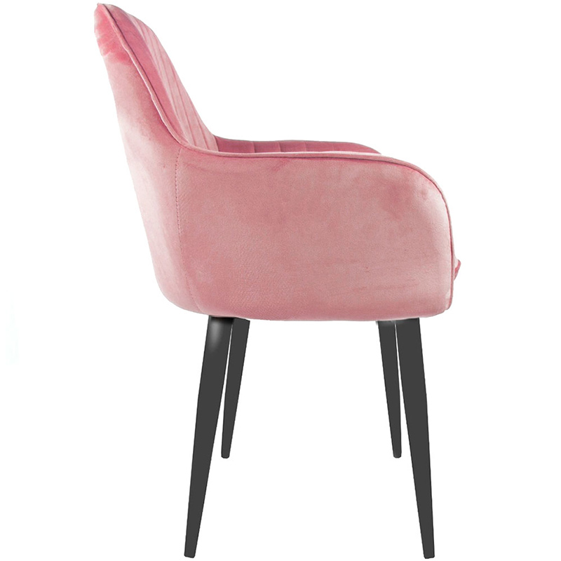 Sillon Eames Brazo Tapizado Vintage Moderno Sala Rosa