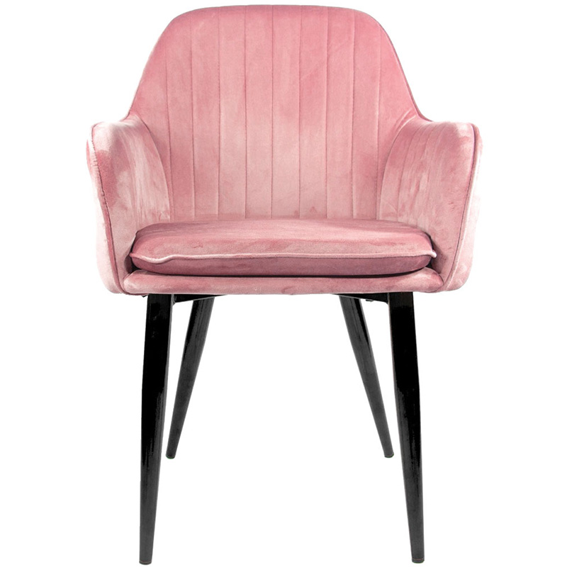 Sillon Eames Brazo Tapizado Vintage Moderno Sala Rosa