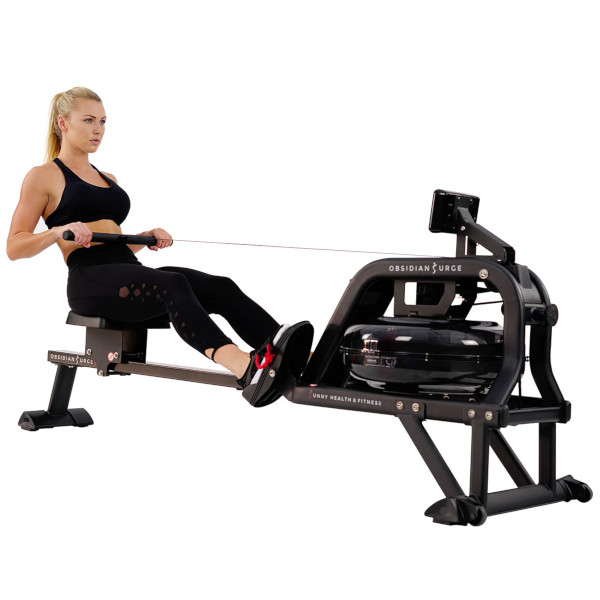 Remadora Profesional de Agua  con Monitor Obsidian Surge Sunny Health & Fitness  SF-RW5713