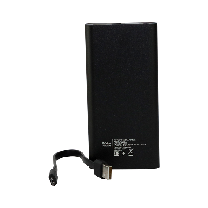 Batería Portátil 10,000 mAh