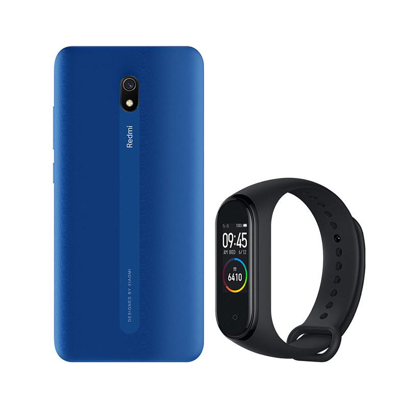 Bundle Redmi 8A Ocean 32Gb + Mi Band 4 Black