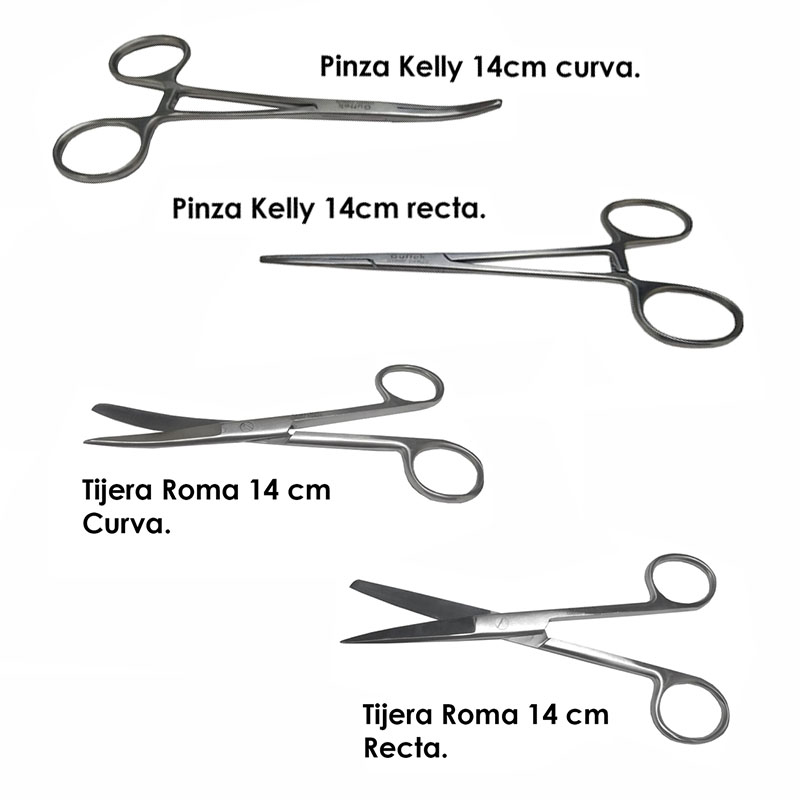 Estuche Medico Diseccion Acero Inoxidable 12pzs Guttek