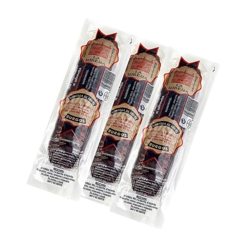 Tres Morcillas Arroz Burgos, España La Ribera C/u 350 G