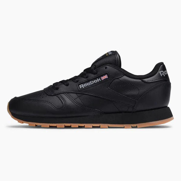 TENIS ORIGINAL REEBOK CLASSIC LEATHER NEGRO GUM DAMA 49804
