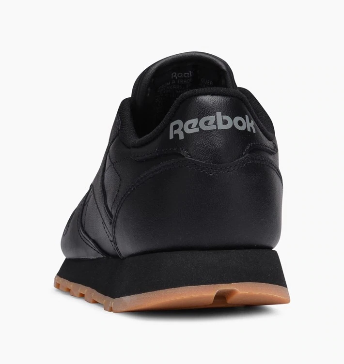 TENIS ORIGINAL REEBOK CLASSIC LEATHER NEGRO GUM DAMA 49804