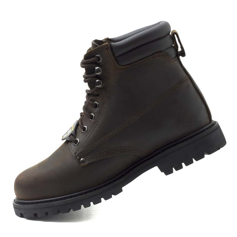 BOTAS DE TRABAJO SKECHERS RELAX WORK CON CASQUILLO METÁLICO 76890 CAFÉ