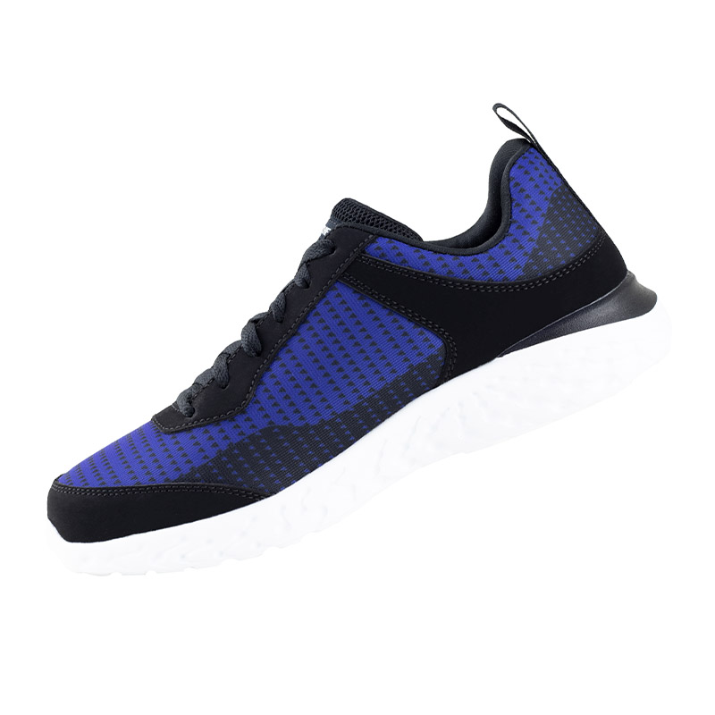 TENIS DEPORTIVOS PARA HOMBRE SKECHERS MEMORY FOAM ORIGINAL 8790017 NEGRO AZUL