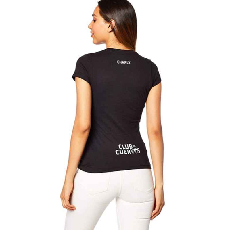 Playera Cuervos Charly Dama Negra 5009485