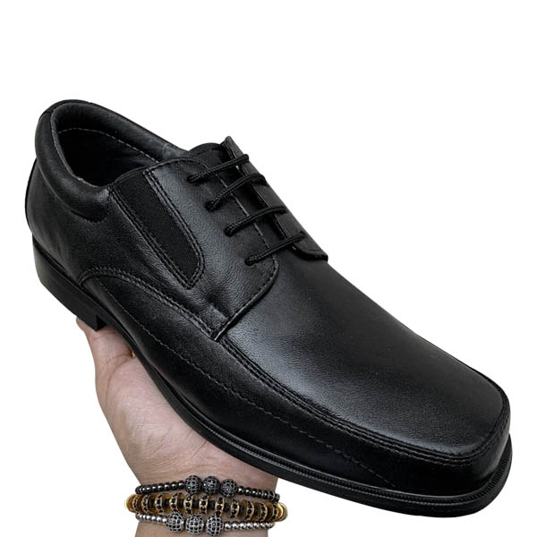 Zapato Negro Para Pie Delicado Suela de Vaqueta mod 1044 Zanthy Shoes