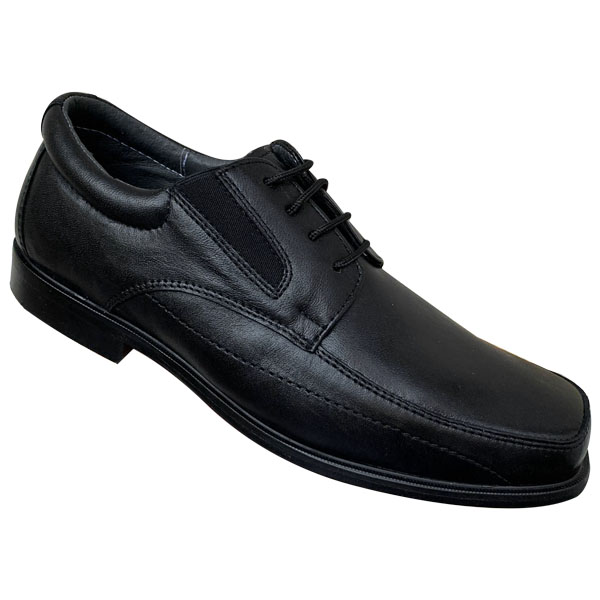Zapato Negro Para Pie Delicado Suela de Vaqueta mod 1044 Zanthy Shoes