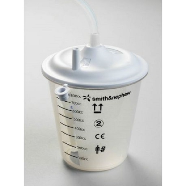 RENASYS CANISTER EZ PLUS. Depósito recolector de exudado de 800 ml. Pieza