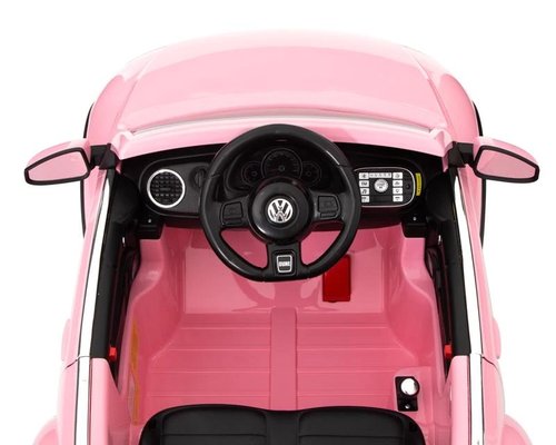 Montable electrico Beetle VW Rosa con Control Remoto