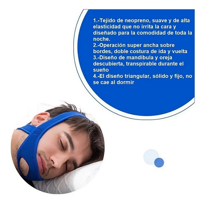 Banda Mentonera Ferula Anti Ronquido Dejar De Roncar 