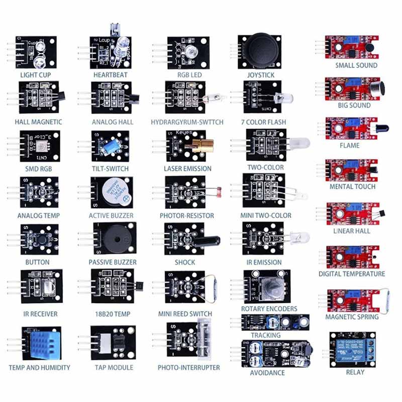 Kit 37 Sensores Arduino, Pic, Rapberry