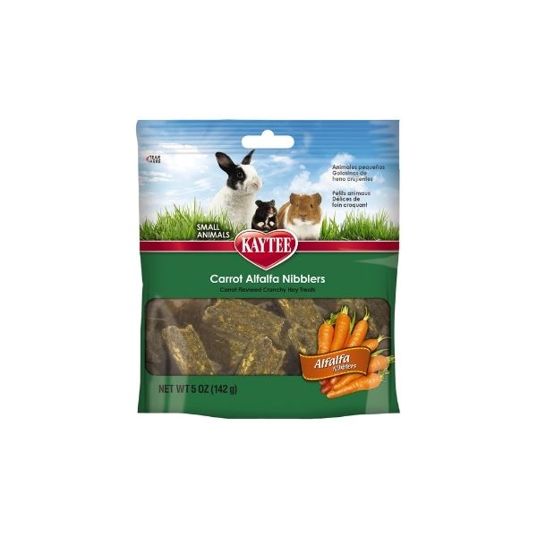 NIBBLERS ZANAHORIA CUBOS ALFALFA 141 GR KAYTEE PREMIO ROEDOR