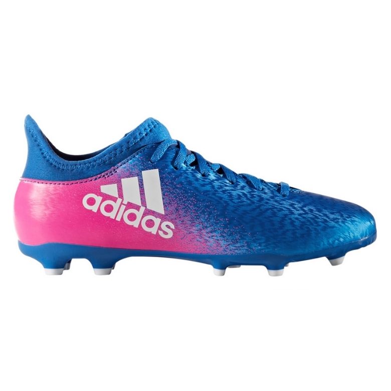 Tacos Tachones Adidas X 16.3 FG Azul con Rosa Originales BB5641