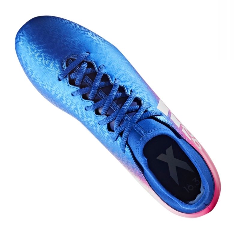 Tacos Tachones Adidas X 16.3 FG Azul con Rosa Originales BB5641