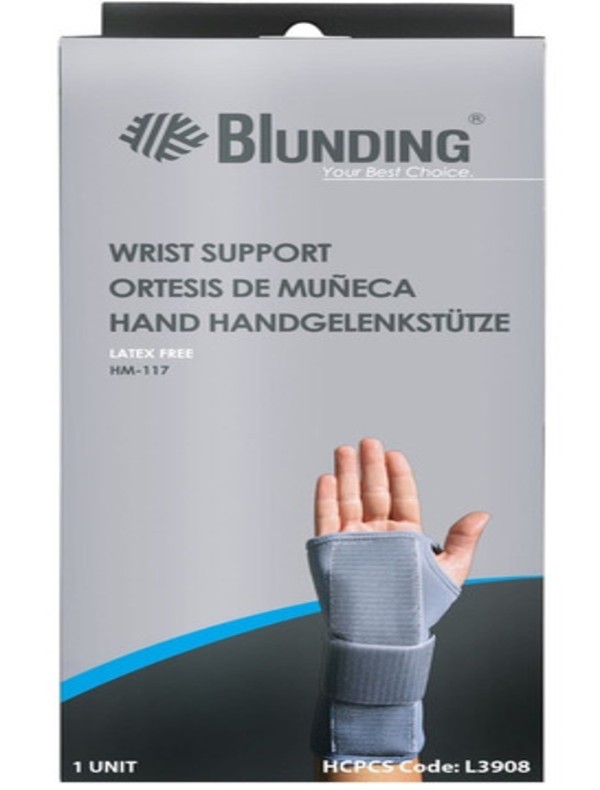 Muñequera Ortopédica Con Ferula De Aluminio Mano Izquierda S