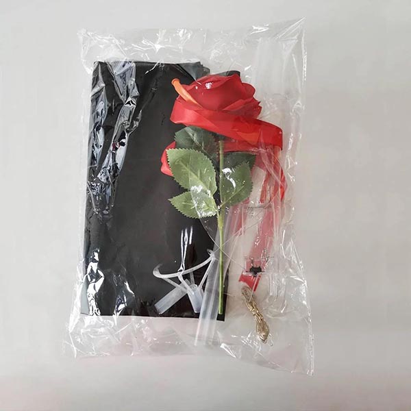 Globo De Cristal con Luz Led Ambar Arreglo Elegante Flor Rosa