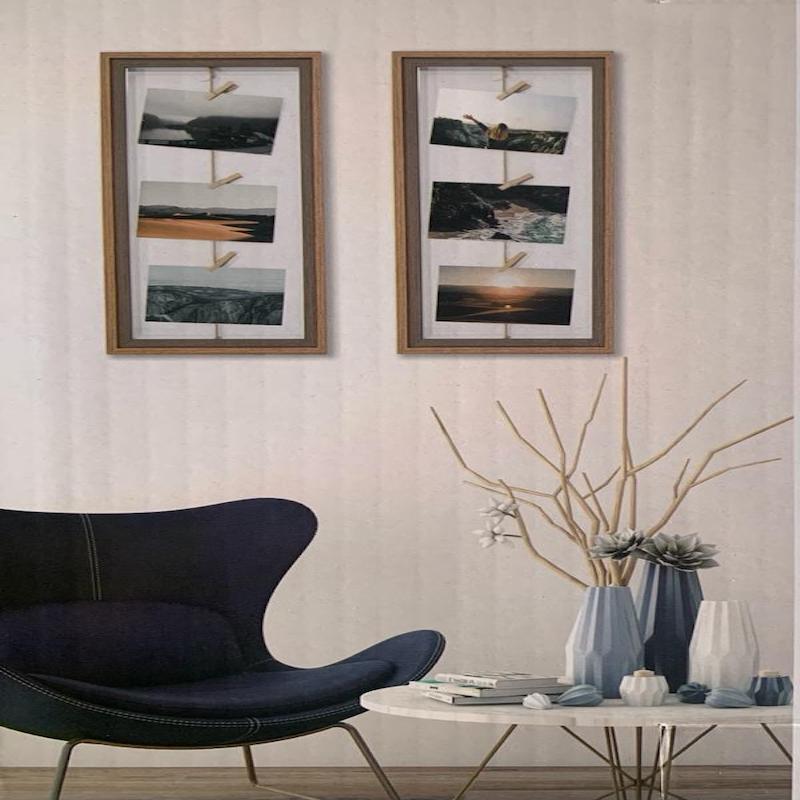 Cuadros Decorativos Tipo Tendedero Dos Piezas Para Fotos