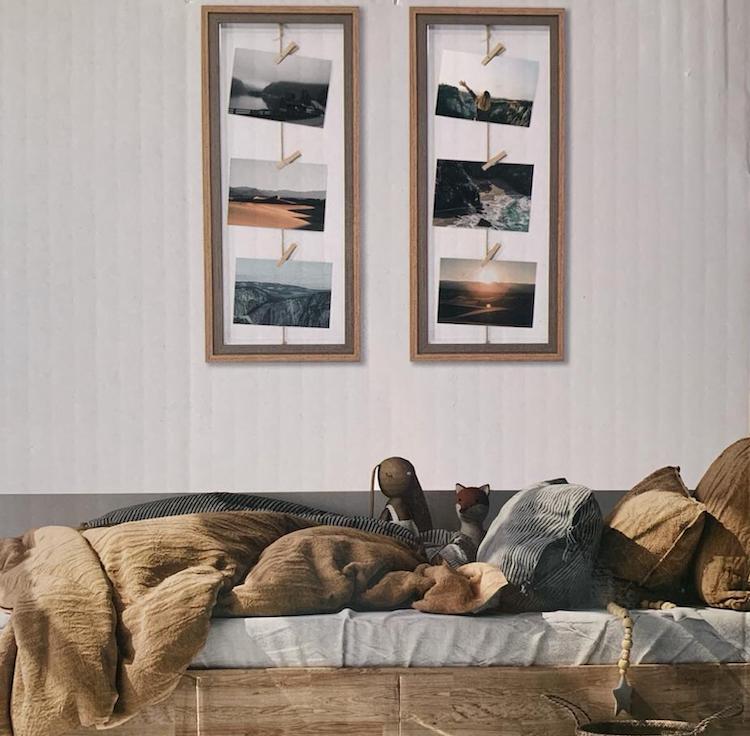 Cuadros Decorativos Tipo Tendedero Dos Piezas Para Fotos