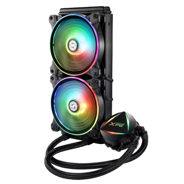 XPG LEVANTE ENFRIAMIENTO LÍQUIDO PARA CPU, 2X 120MM, 600RPM - 2000RPM