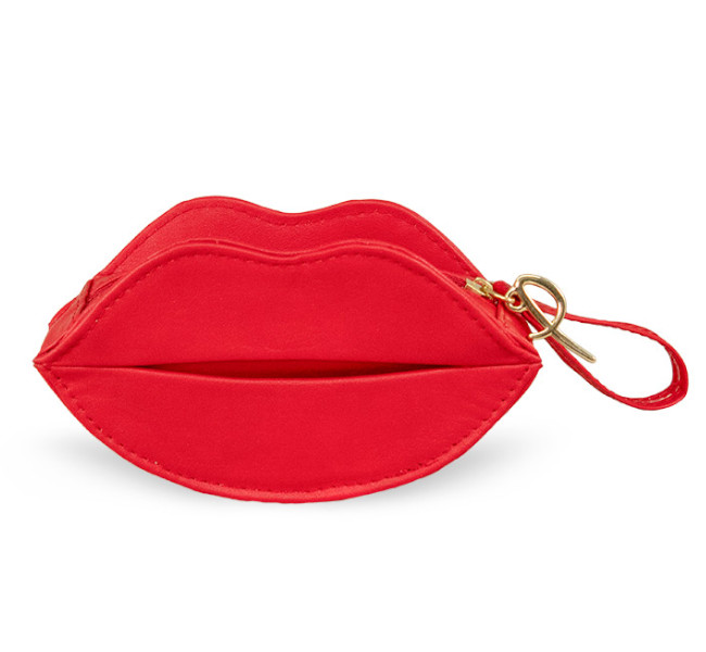 Cosmetiquera porta labiales Cyndi color rojo