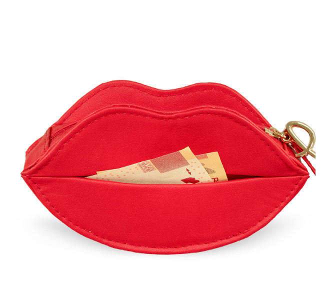 Cosmetiquera porta labiales Cyndi color rojo