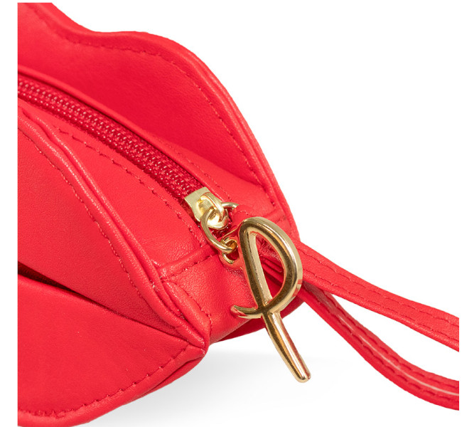 Cosmetiquera porta labiales Cyndi color rojo