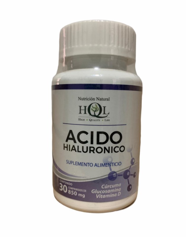 ACIDO HIALURONICO HQL CURCUMA GLUCOSAMINA VITAMINA D 30 TABS