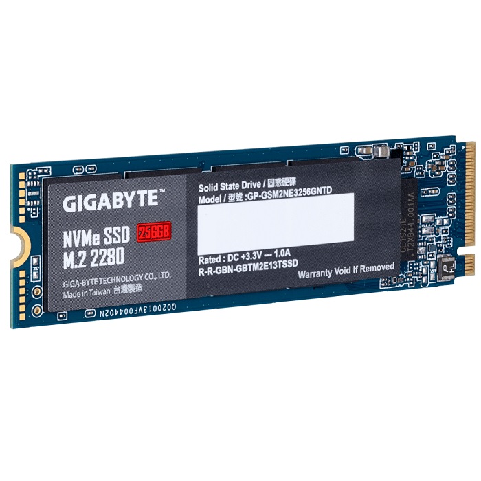 M.2 2280 SSD 256GB GIGABYTE NVMe GP-GSM2NE3256GNTD