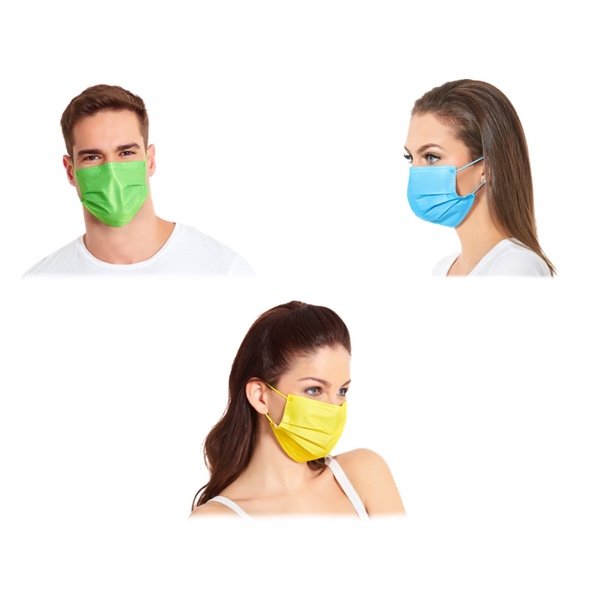 Cubrebocas Hokins Colores Neon 300pz Color Termosellado