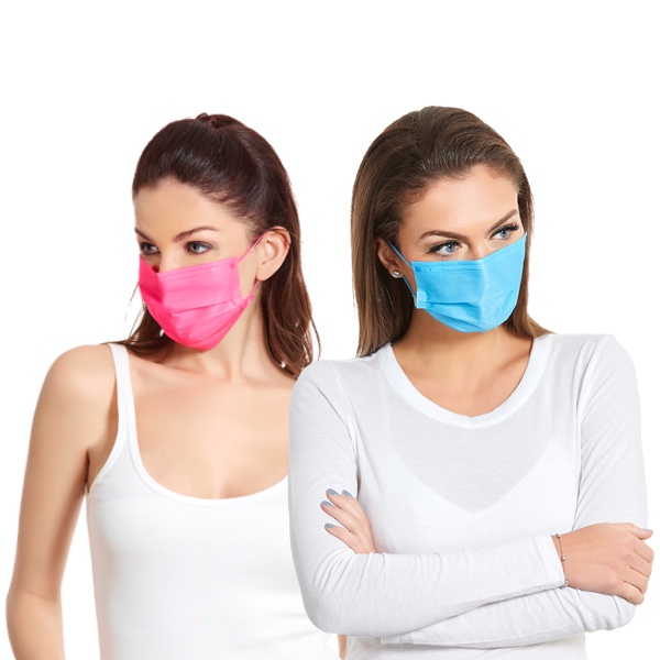 Cubrebocas Hokins Colores Neon 300pz Color Termosellado