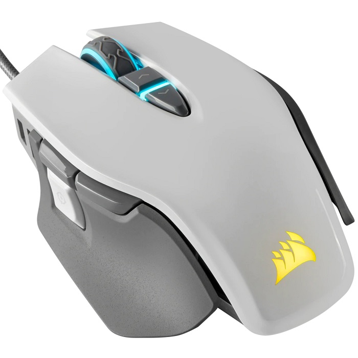 Mouse Corsair M65 RGB Elite FPS Alámbrico Óptico USB Gaming Blanco CH-9309111-NA.