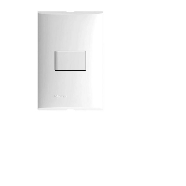 PLACA MODUS 1 INTERRUPTOR SENCILLO  10 A BLANCA BTICINO